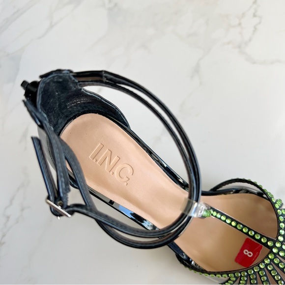 INC INTERNATIONAL CONCEPTS Sovena T-Strap Rhinestone Pumps Size 8 - Picture 15 of 16